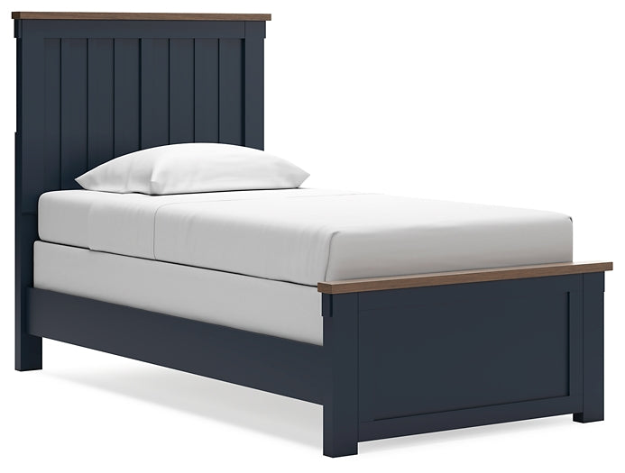 Landocken Twin Panel Bed with Nightstand