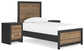 Vertani Twin Panel Bed with Nightstand