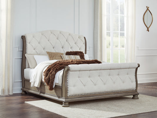 Ardenfield King Upholstered Sleigh Bed