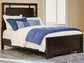 Covetown Full Panel Bed with Dresser and 2 Nightstands