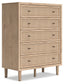 Cielden Full Panel Bed with Mirrored Dresser, Chest and Nightstand