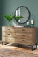 Deanlow Twin Platform Panel Bed with Dresser, Chest and Nightstand