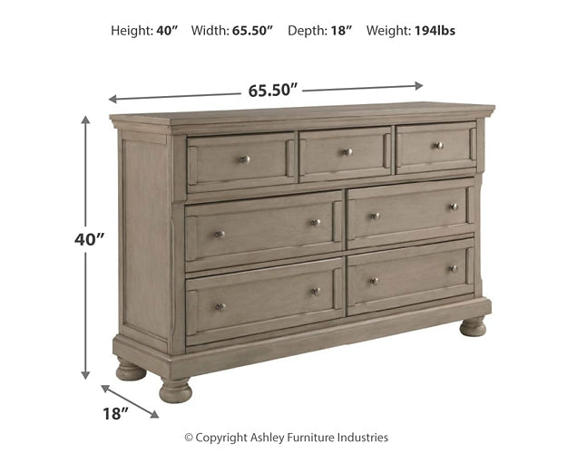 Lettner King Panel Bed with Dresser