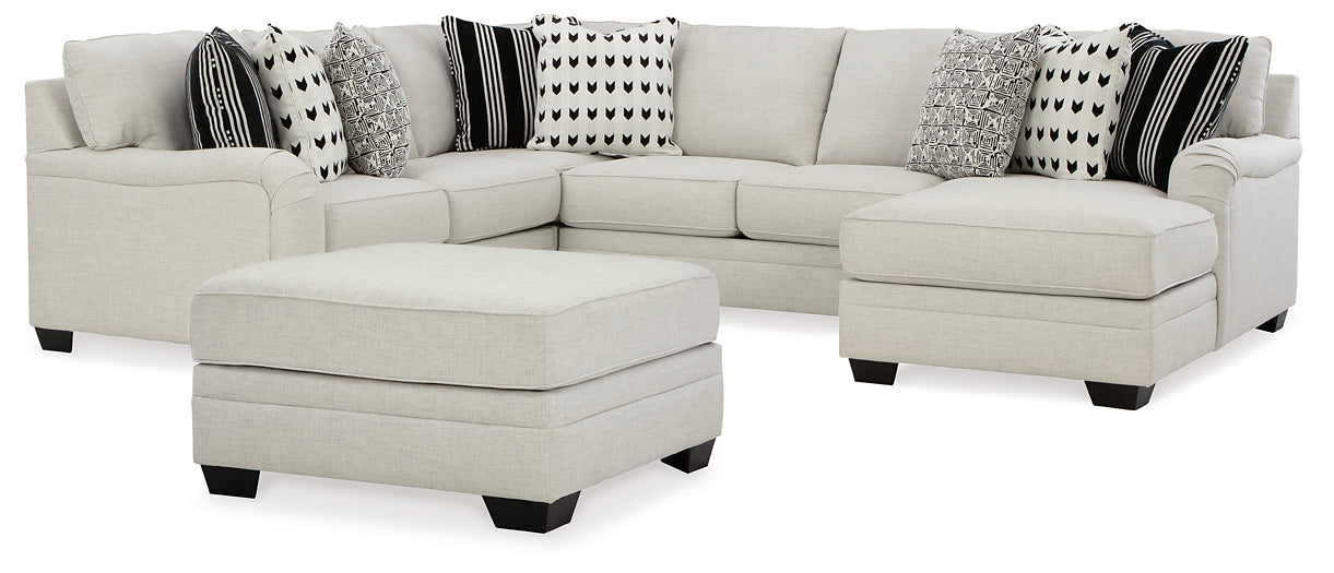 Huntsworth 4-Piece Sectional with Ottoman